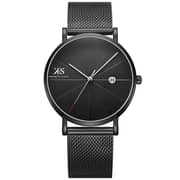 Kenneth Scott Men's Analog Black Dial Watch - K22013-BMBB