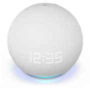 Amazon Echo Dot 5th Generation Smart Speaker With Clock and Alexa Glacier White