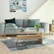 vidaXL Coffee Table Engineered Wood 90x59x42 cm Oak