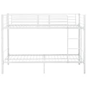 vidaXL Bunk Bed White Metal 90x200 cm