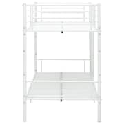 vidaXL Bunk Bed White Metal 90x200 cm