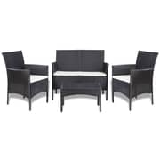 vidaXL Garden Lounge 4pcs Set With Cushions