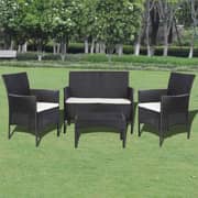 vidaXL Garden Lounge 4pcs Set With Cushions