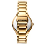 ECSTACY Women's Analog White MOP Dial Watch - E9511-GCWM
