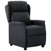 vidaXL Recliner Dark Grey Fabric