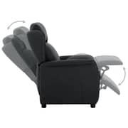 vidaXL Recliner Dark Grey Fabric