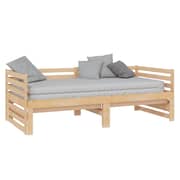 vidaXL Pull-out Day Bed Solid Pinewood 2x(90x200) cm