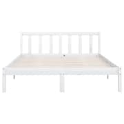 vidaXL Bed Frame White Solid Pinewood 160x200 cm
