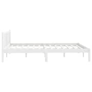 vidaXL Bed Frame White Solid Pinewood 160x200 cm