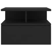 vidaXL Floating Nightstands 2 pcs Black 40x31x27cm Engineered Wood