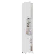 vidaXL Bathroom Cabinet White 30x30x183.5 cm Engineered Wood