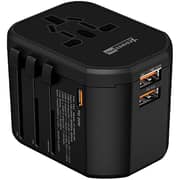 XPower Universal Travel Adapter Black