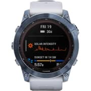 Garmin 010-02541-15 Fenix 7X Sapphire Solar Smart Watch Mineral Blue