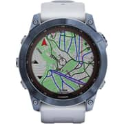 Garmin 010-02541-15 Fenix 7X Sapphire Solar Smart Watch Mineral Blue