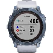 Garmin 010-02541-15 Fenix 7X Sapphire Solar Smart Watch Mineral Blue