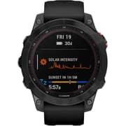 Garmin 010-02540-11 Fenix 7 Solar Smart Watch 47mm Slate Grey With Black Band