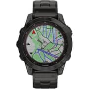 Garmin 010-02540-39 Fenix 7 Sapphire Solar Smart Watch Carbon Grey