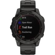 Garmin 010-02540-39 Fenix 7 Sapphire Solar Smart Watch Carbon Grey