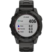 Garmin 010-02540-39 Fenix 7 Sapphire Solar Smart Watch Carbon Grey