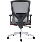 Galaxy Design Office Chair Heavy Duty Mesh Back Fabric Adjustable Ergonomic Swivel Lift Color Red & Black Model - GDF-247.