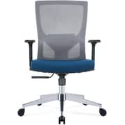 Galaxy Design Office Chair Heavy Duty Mesh Back Fabric Adjustable Ergonomic Swivel Lift Color Blue & Black Model - GDF-247.