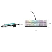 Dell Alienware Low Profile RGB Mechanical Gaming Keyboard White