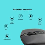 Goldfinch Wireless Mouse for Laptop and Desktop with DPI 10m Range Black