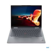 لابتوب لينوفو ثينك باد X1 يوغا الجيل السابع موديل 21CD002NGR، بمعالج كور i7-1255U ورام 16 جيجا وذاكرة SSD 1 تيرا وبطاقة رسوميات إنتل آيريس Xe ونظام تشغيل ويندوز 11 برو وشاشة لمس WUXGA 14