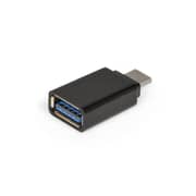 Port USB Type C to USB A Converter - Twin Pack Black