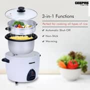 Geepas 3-in-1 Automatic Rice Cooker - GRC4326