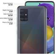 Samsung Galaxy A51 4GB RAM 128GB 4G Dual SIM Prism Crush Black- International Version