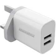 Rockrose 2-Port Travel Charger White