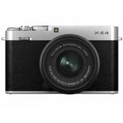 Fujifilm X-E4/XF27KIT Mirrorless Camera Body With XF 27mm F.28 R WR Lens Silver