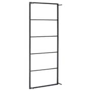 vidaXL Towel Rack Black 45x10x115 cm Steel