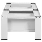 vidaXL Double Washing and Drying Machine Pedestal with Drawers White