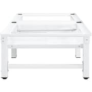 vidaXL Washing and Drying Machine Pedestal with Pull-out Shelves White