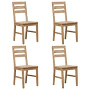 vidaXL Dining Chairs 4 pcs Solid Acacia Wood
