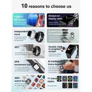 Maxguard Inteligente Series 45mm Smartwatch with Health Monitoring - Silver