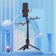 Maxguard Moda Series Selfie Stick & Tripod With Remote For Mobile Black