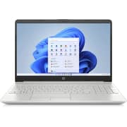 لاب توب إتش بي (2021) - Intel Core i3-1125G4 الجيل الحادي عشر/ شاشة FHD مقاس 15.6 بوصة / محرك أقراص SSD 256GB/ ذاكرة رام 4GB/ بطاقة رسوميات Intel UHD بذاكرة مشتركة/ Windows 11 Home / لوحة مفاتيح إنجليزي عربي/ فضي/ إصدار الشرق الأوسط - موديل [15-DW3390NE]