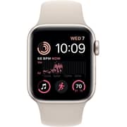 Apple Watch SE GPS 40mm Starlight Aluminum Case with Starlight Sport Band – Middle East Version