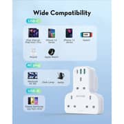 Ravpower PC1036 3 Port Wall Charger WHT