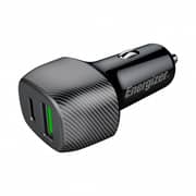 Energizer Power Delivery With QC3-38W-1 USB-C & 1 USB-A Car Charger Black