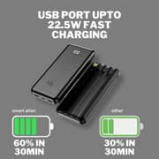 Smart Alien Wireless Charging Power Bank 20000mAh Black PB20000