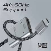 Promate MediaSplit-H2 Compact HDMI Splitter 1m Black/Grey