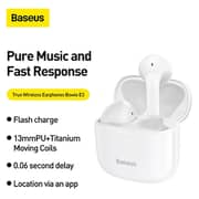 Baseus Bowie E3 NGTW080002 True Wireless Earbuds White
