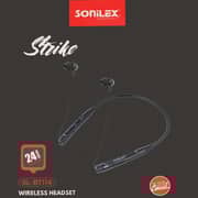 Sonilex BT114 Magnet Wireless Neckband Bluetooth Earphone Zed Black