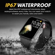 V Walk I8 Plus 1.75″ Display Smartwatch with Heart Rate Monitor - Black