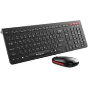 Totulife Wireless Keyboard and Mouse Combo Red/Black