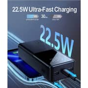 Joyroom JR-QP192 20000mAh 22.5W Ultra Fast Charging Power Bank 2 Input 3 Output External Battery Pack Black